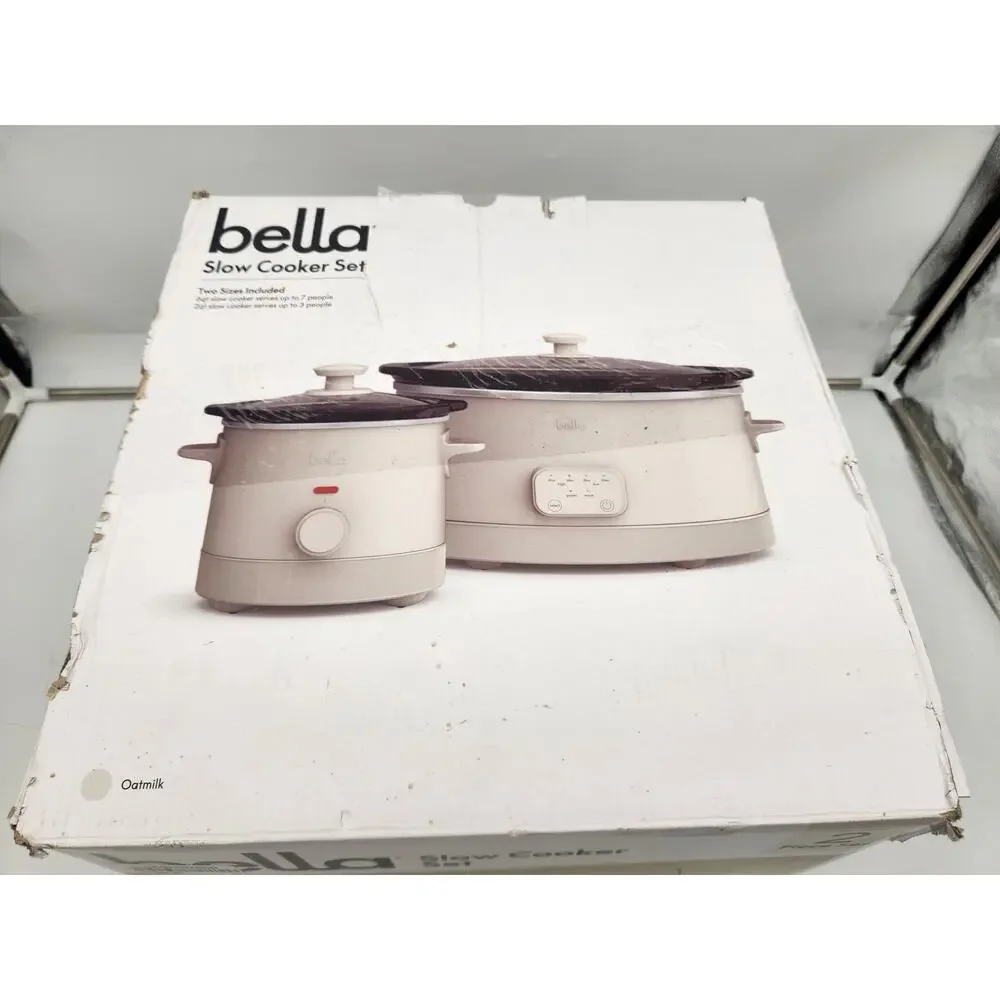 Bella Slow Cooker Set Double Duo Set of 2 Pre Owned